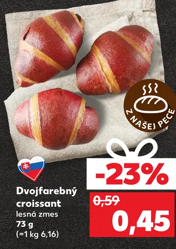 Dvojfarebný croissant