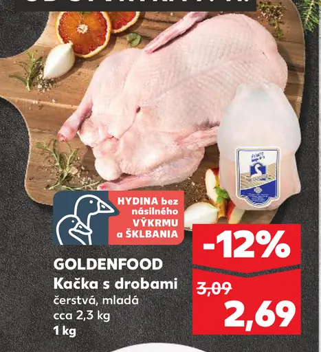 GOLDENFOOD Kačka s drobami