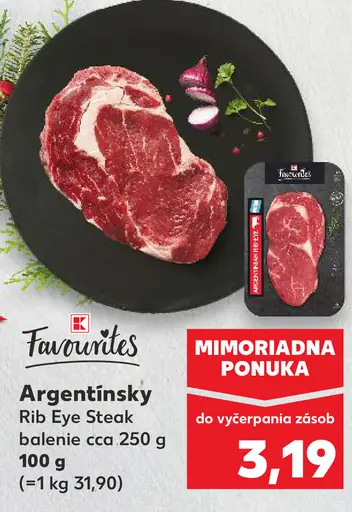 Argentínsky Rib Eye Steak