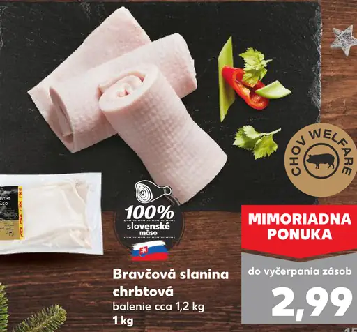 Bravčová slanina chrbtová