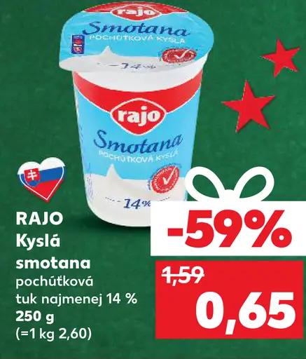 RAJO Kyslá smotana