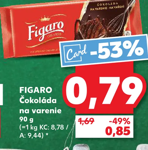 FIGARO Čokoláda na varenie