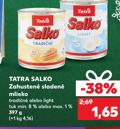 TATRA Salko Zahustené sladéné mlieko