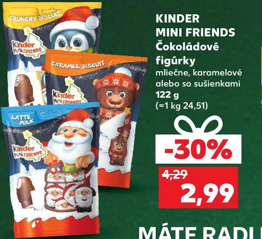 KINDER MINI FRIENDS Čokoládové figúrky