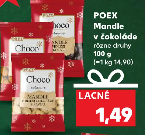 Mandle v čokoláde