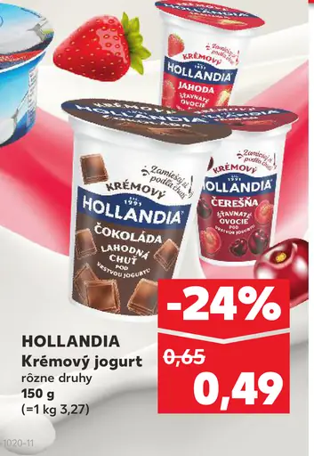 HOLLANDIA Krémový jogurt čokoláda