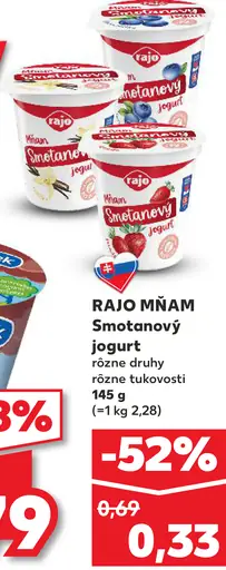 Rajo Mňam smotanový jogurt