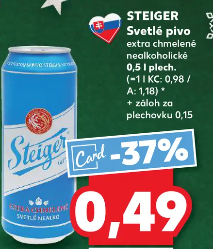 Steiger Svetlé pivo