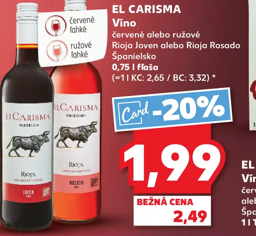 EL CARISMA Vino