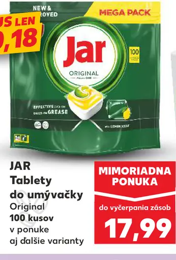 Jar Tablety do umývačky