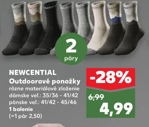 NEWCENTIAL Outdooorové ponožky