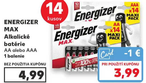 Energizer Max Baterie