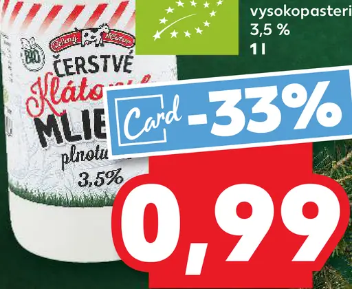 Čerstvé Klasické Mlieko