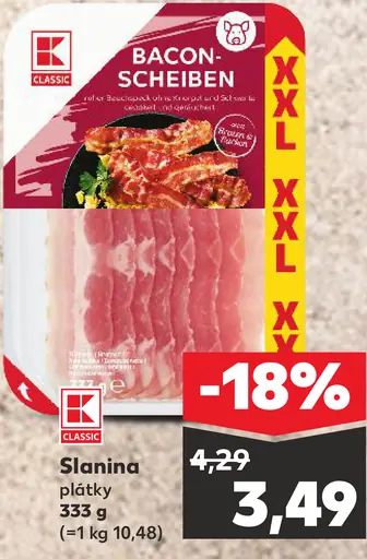 Slanina plátky