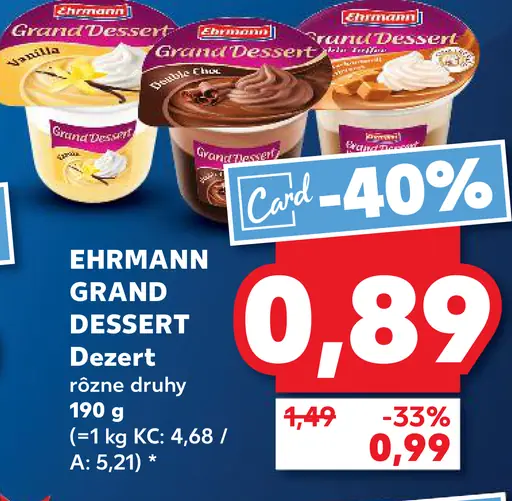 EHRMANN GRAND Dessert čokoláda