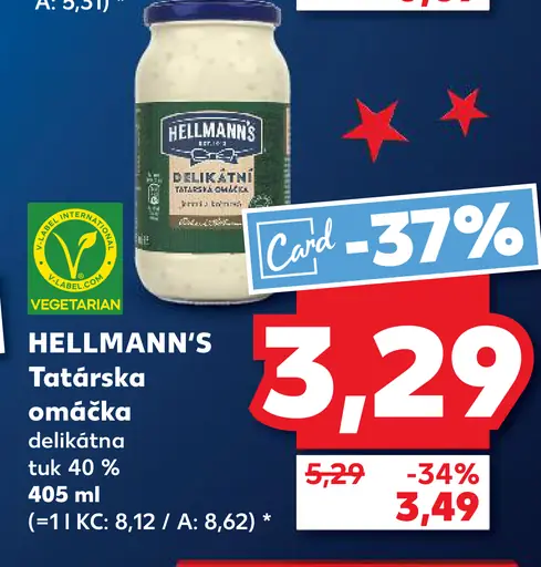 Hellmann's tatárska omáčka