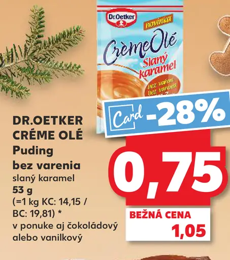 CRÉME OLÉ Puding slaný karamel