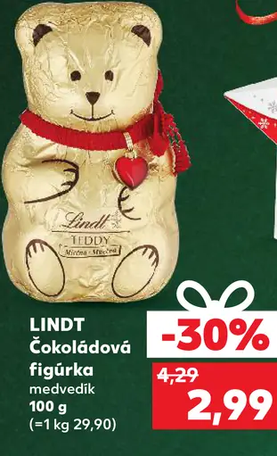 LINDT Čokoládová figúrka medvedík