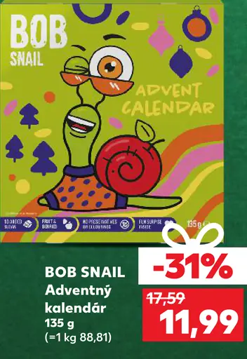 ADVENTNÝ KALENDÁR BOB SNAIL