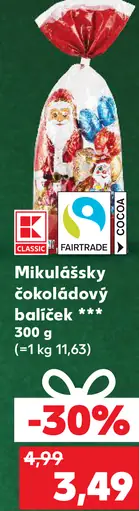 Mikulášsky čokoládový balíček