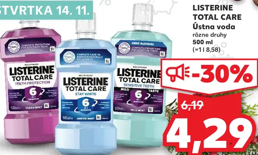 LISTERINE TOTAL CARE Ústna voda