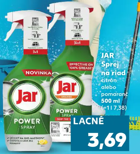 JAR Power Spray - citrón alebo pomaranč