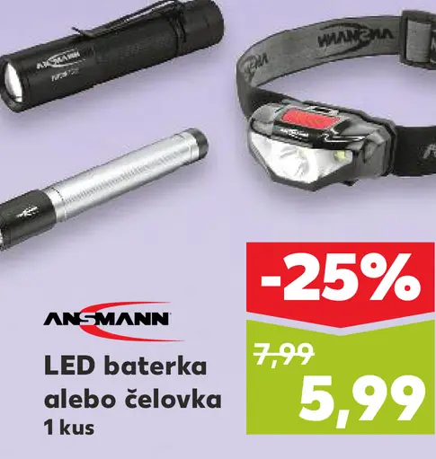 LED batérka alebo čelovka