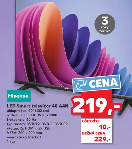 LED Smart televízor 40 A4N