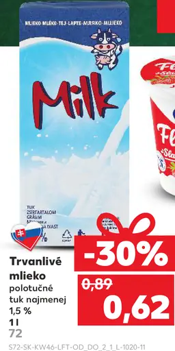 Trvanlivé mlieko