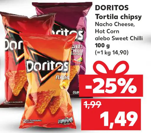 DORITOS Tortila chipsy