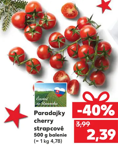 Paradajky cherry strapcové