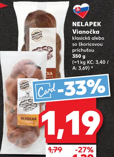 NELAPEK Vianočka klasická