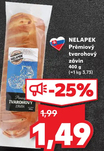 NELAPEK Prémiový tvarohový závin