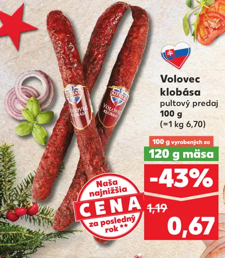 Volovec klobása