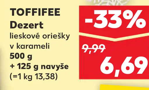 TOFFIFEE Dezert lieskové oriešky v karameli