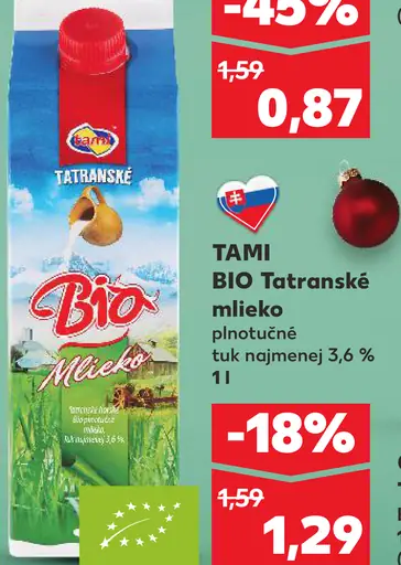 TAMI BIO Tatranské mlieko