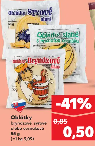 Oblátky Syrové slané