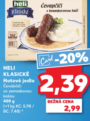 Čevapčiči so zemiakovou kašou