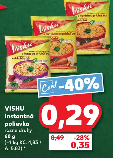 VISHU Instantná polievka