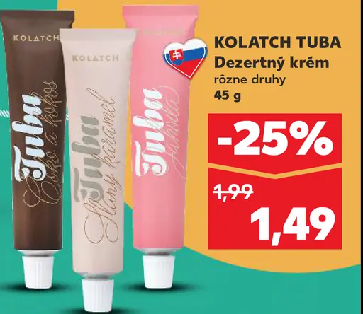 KOLATCH TUBA Dezertný krém