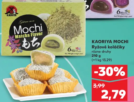 KAORIYA MOCHI Ryžové koláčiky rôzne druhy