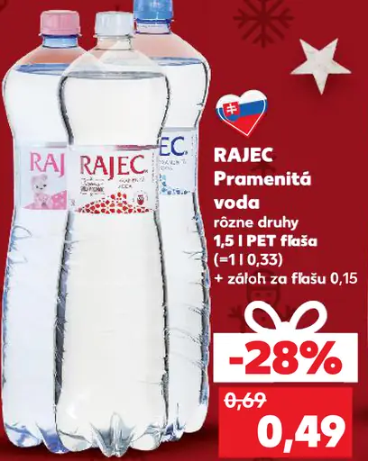 RAJEC Pramenitá voda