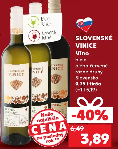 SLOVENSKÉ VINICE Vino