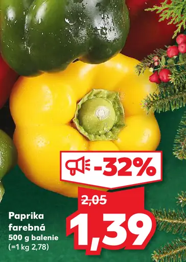 Paprika farebná