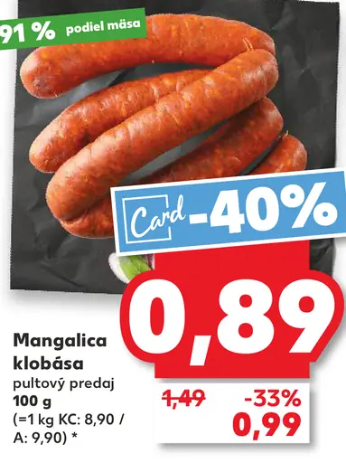 Mangatica klobása