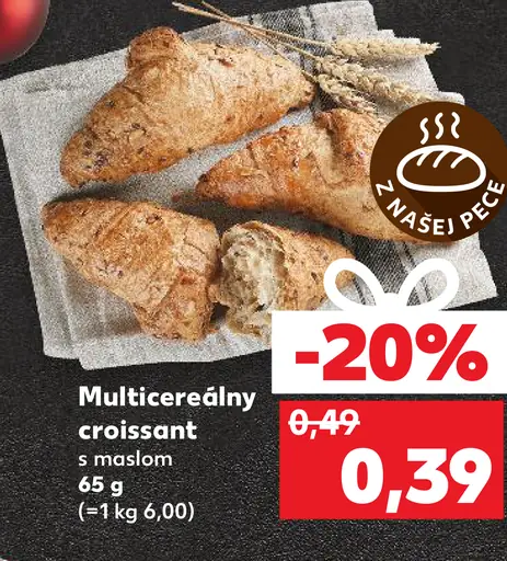 Multicereálny croissant