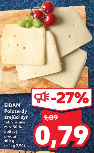 EIDAM Polotvrdý zrejúci syr