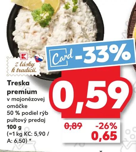 Treska premium v majonézovej omáčke