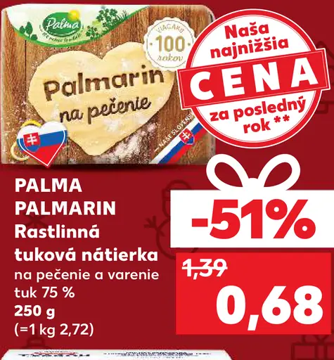 Palmarín na pečenie