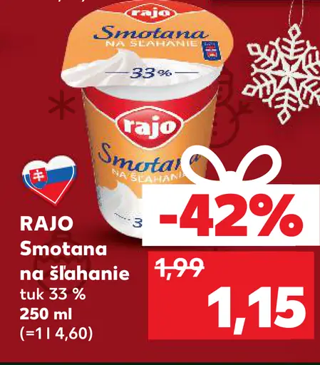 smotana na šľahanie